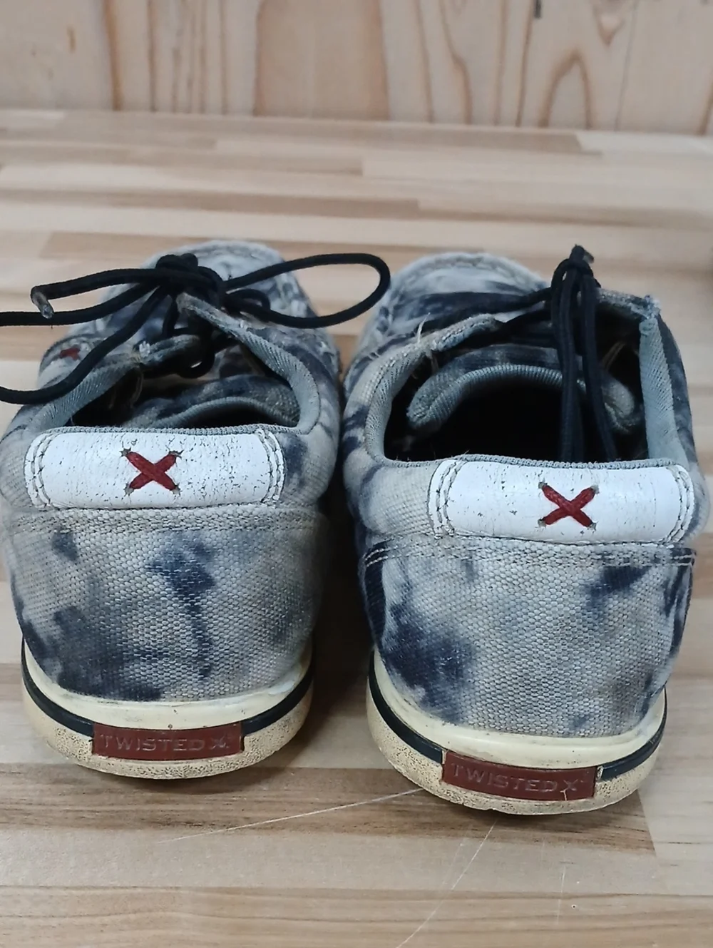 Twisted X Casual Tie-Dye Canvas Deck Shoes  Size 6.5